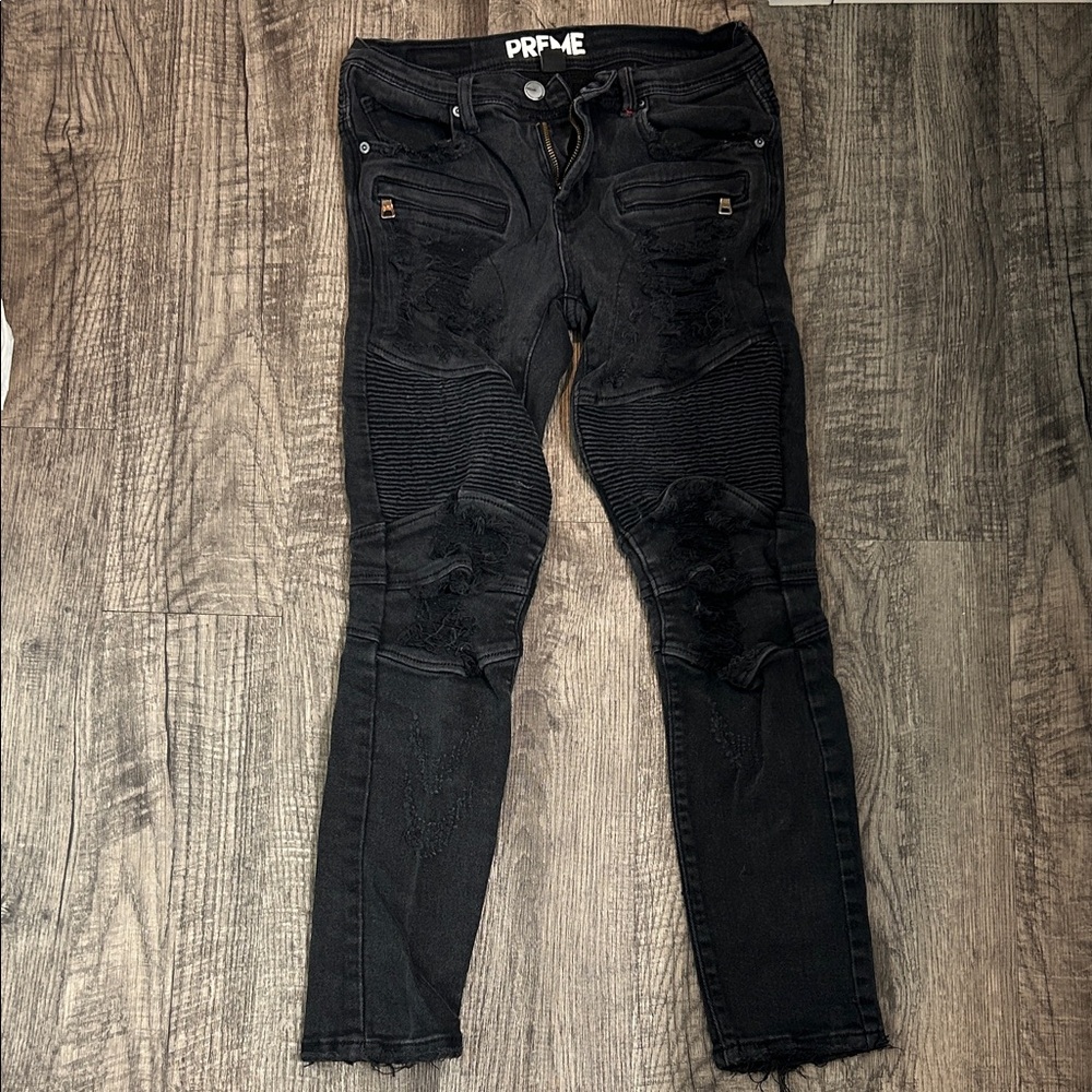 PRIME Men's Black Skinny Jeans